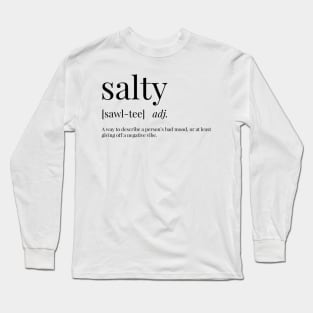 Salty Definition Long Sleeve T-Shirt